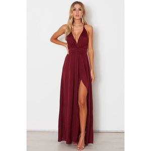 Akela Maxi Dress Merlot